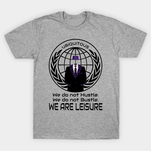 We Are Leisure Anonymous Logo T-Shirt by SunGraphicsLab